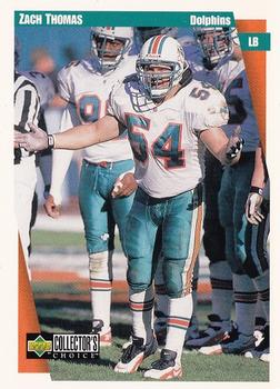 Zach Thomas Miami Dolphins 1997 Upper Deck Collector's Choice NFL #168